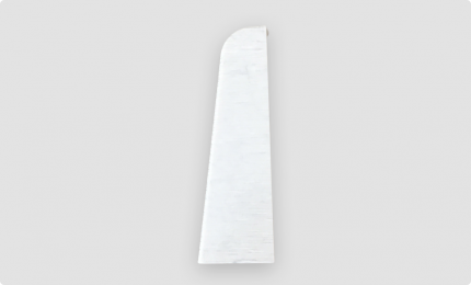 Doplnky k lištám - Egger / prvky hladké 6 cm ukončenie ľavé / ŠEDÝ 14EGL