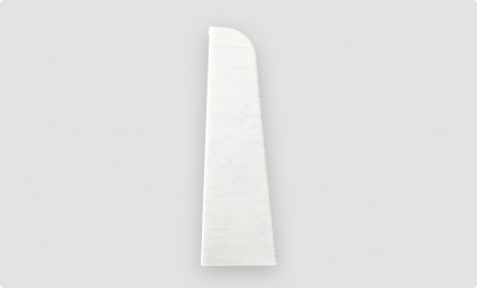Doplnky k lištám - Egger / prvky hladké 6 cm ukončenie pravé /ŠEDÝ 14EGP