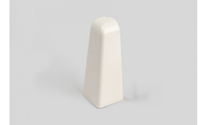 Doplnky k lištám - Egger / prvky dekorované 6 cm vonkajší roh / BIELY EG00VO (2 ks)