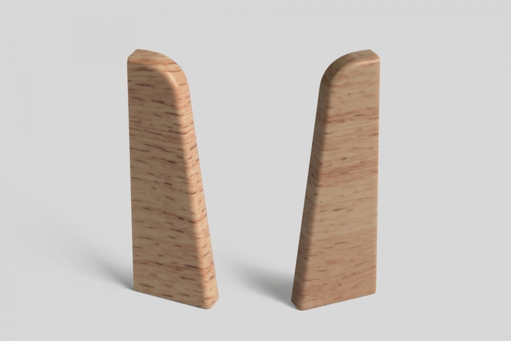 Doplnky k lištám - Egger / prvky dekorované 6 cm ukončenie ľavé + pravé / BUK NATURAL EG01LP (2 ks)
