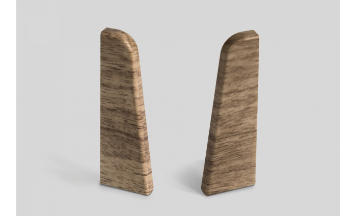 Doplnky k lištám - Egger / prvky dekorované 6 cm ukončenie ľavé + pravé / DUB BÉŽOVÝ EG03LP (2 ks)