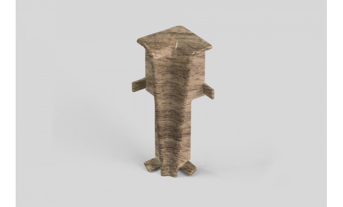 Doplnky k lištám - Egger / prvky dekorované 6 cm vnútorný roh / DUB BÉŽOVÝ EG03VN (2 ks)