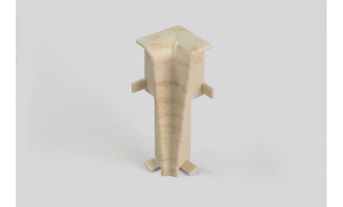 Doplnky k lištám - Egger / prvky dekorované 6 cm vnútorný roh / DUB KRÉMOVÝ EG04VN (2 ks)