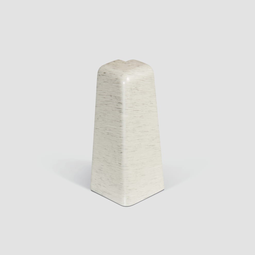 Doplnky k lištám - Egger / prvky dekorované 6 cm vonkajší roh / DUB ŠEDOMODRÝ EG06VO (2 ks)