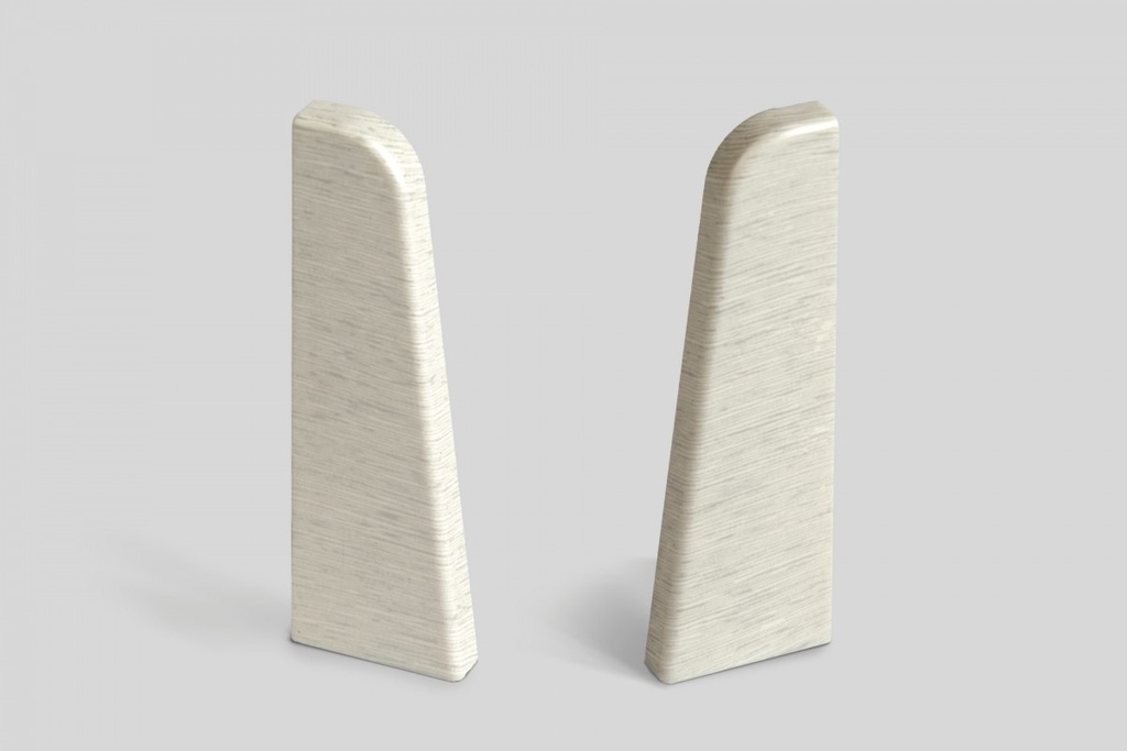 Doplnky k lištám - Egger / prvky dekorované 6 cm ukončenie ľavé + pravé / DUB ŠEDOMODRÝ EG06LP (2 ks)