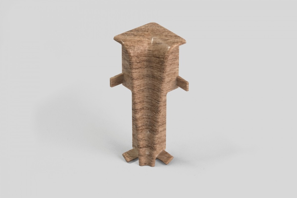 Doplnky k lištám - Egger / prvky dekorované 6 cm vnútorný roh / DUB MEDOVÝ EG09VN (2 ks)