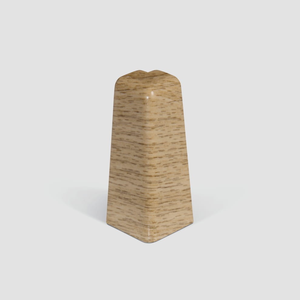 Doplnky k lištám - Egger / prvky dekorované 6 cm vonkajší roh / DUB NATURAL EG12VO (2 ks)