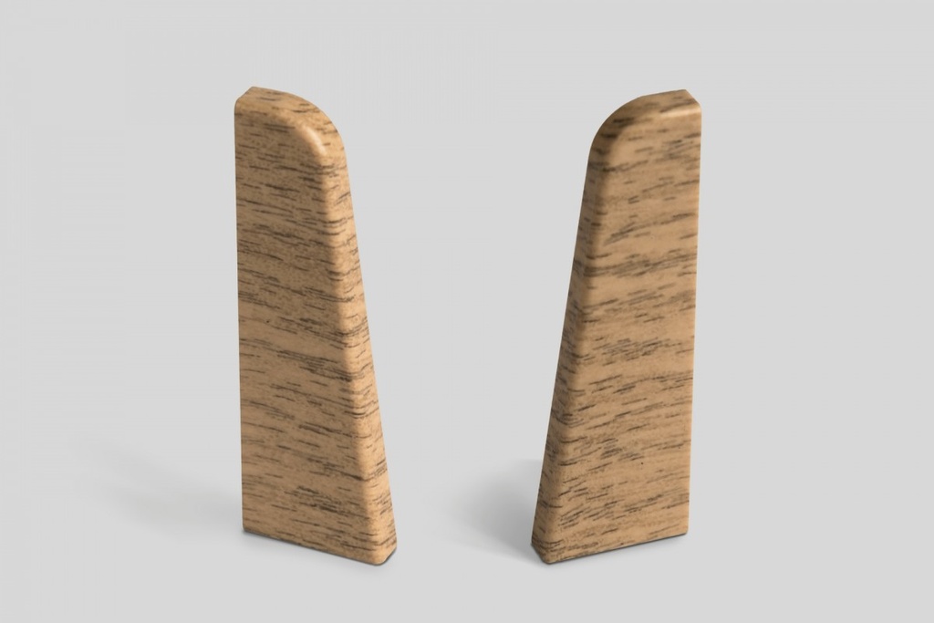 Doplnky k lištám - Egger / prvky dekorované 6 cm ukončenie ľavé + pravé / DUB ČERVENOHNEDÝ EG13LP (2 ks)