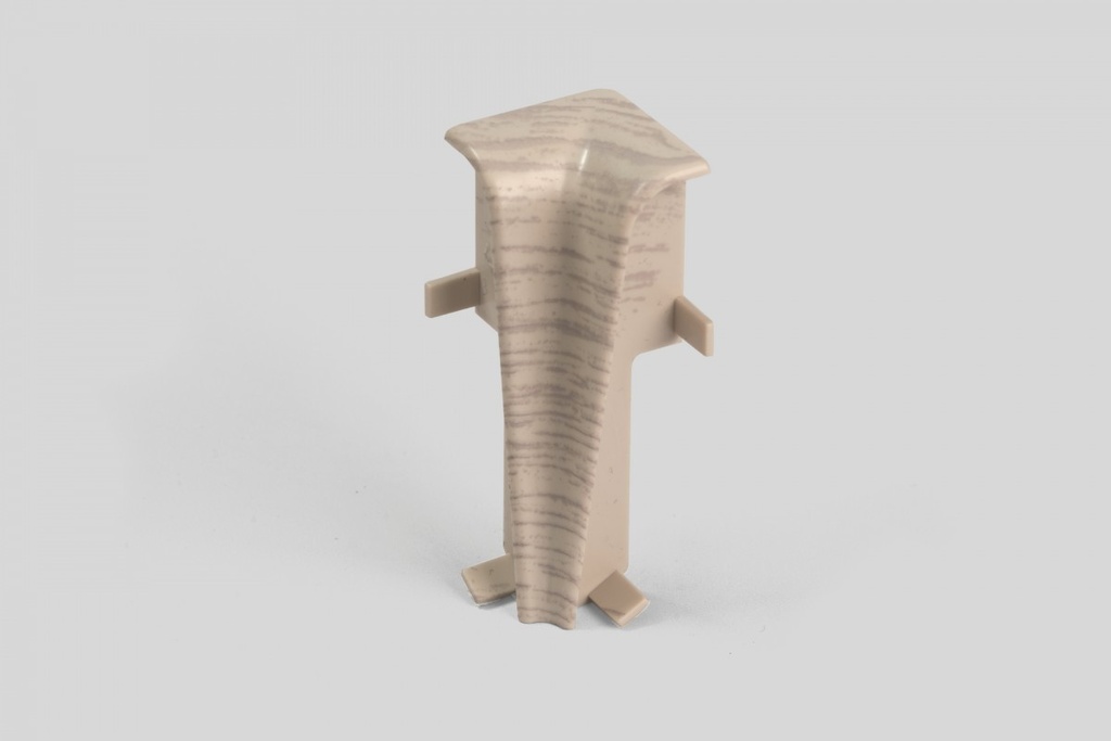 Doplnky k lištám - Egger / prvky dekorované 6 cm vnútorný roh / DUB BIELY EG14VN (2 ks)