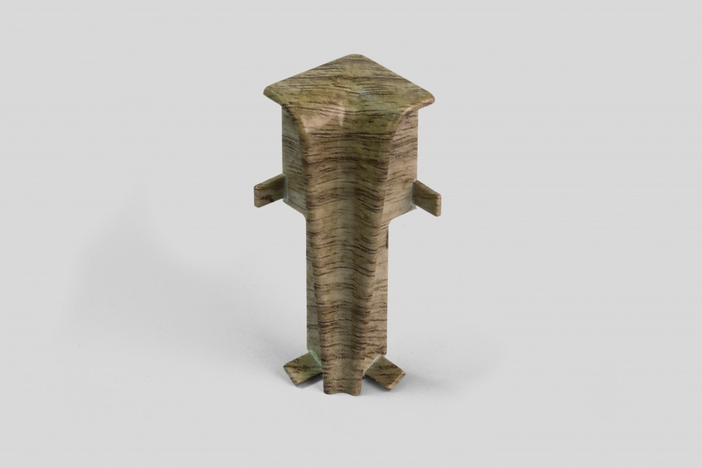 Doplnky k lištám - Egger / prvky dekorované 6 cm vnútorný roh / ORECH SVETLÝ EG19VN (2 ks)