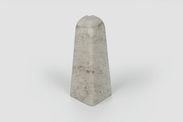 Doplnky k lištám - Egger / prvky dekorované 6 cm vonkajší roh / UNIVERZAL KAMEŇ BIELY EG22VO (2 ks)