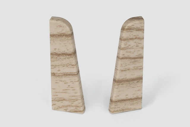 Doplnky k lištám - Egger / prvky dekorované 6 cm ukončenie ľavé + pravé / DUB SVETLÝ EG24LP (2 ks)