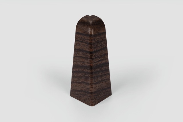 Doplnky k lištám - Egger / prvky dekorované 6 cm vonkajší roh / DUB TMAVVOHNEDÝ EG25VO (2 ks)