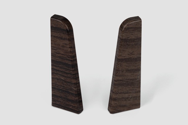 Doplnky k lištám - Egger / prvky dekorované 6 cm ukončenie ľavé + pravé / DUB TMAVVOHNEDÝ EG25LP (2 ks)