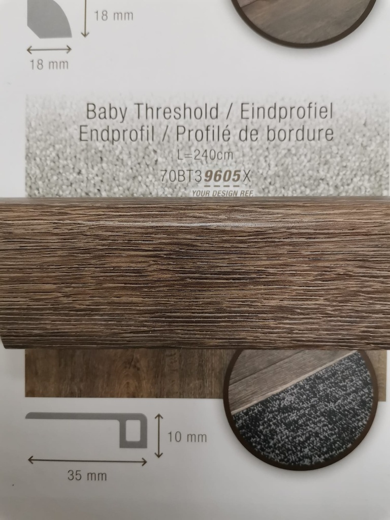 Ukončovacia lišta - Baby threshold