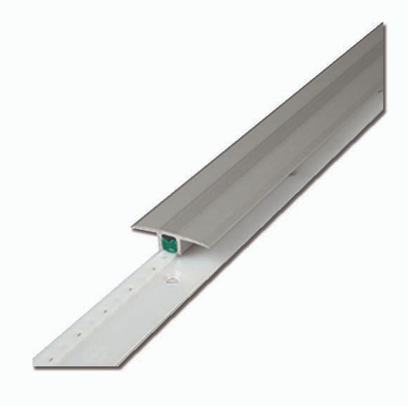 (ID06227) Profil AL prechodový vyrovnávací Egger 45 mm, elox Striebro, dl. 2,7 m, vrátane AL montážnej lišty (na podlahy hr. 6-15 mm), 189619