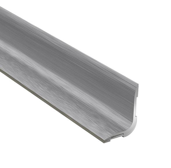 (900B118) Profil AL ukončovací "L" soklový 20x15 mm, elox Striebro kartáčované B1, 1,86 m, samolepiaci, PRO-L Arbiton PROA63 ukončovací profil 16x8 / STRIEBRO (2,7 m)