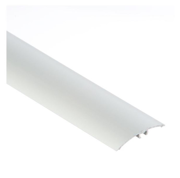 (9240127) Profil AL prechodový 40 mm, elox Striebro 01, 2,7 m, narážací oblý, LW40 Cezar