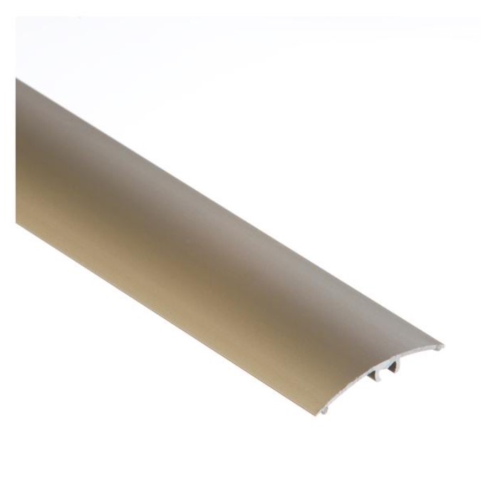 (9250327) Profil AL prechodový 50 mm, elox Šampaň 03, 2,7 m, narážací oblý, LW50 Cezar