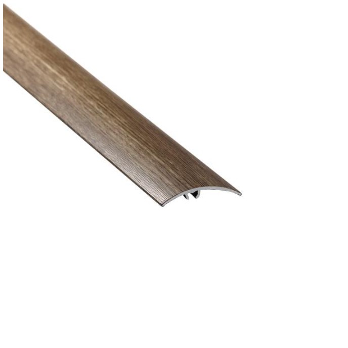 (9251427) Profil AL prechodový 50 mm, fólia Dub hlina 14, 2,7 m, narážací oblý, LW50 Cezar