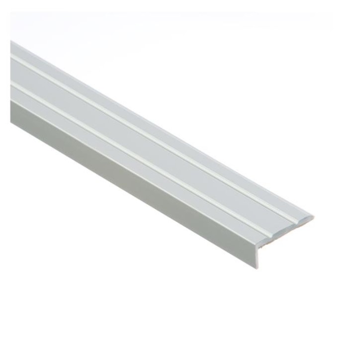 (9320127) Profil AL schodový "L" 25x20 mm, elox Striebro 01, 2,7 m, samolepiaci, LSW20K Cezar