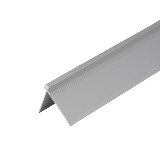 (9830127) Profil AL schodový hríbikový 3 mm, elox Striebro 01, 2,7 m, skrutkovací k vinylom hr. 3 mm, Z3LVT Cezar (38x25 mm)