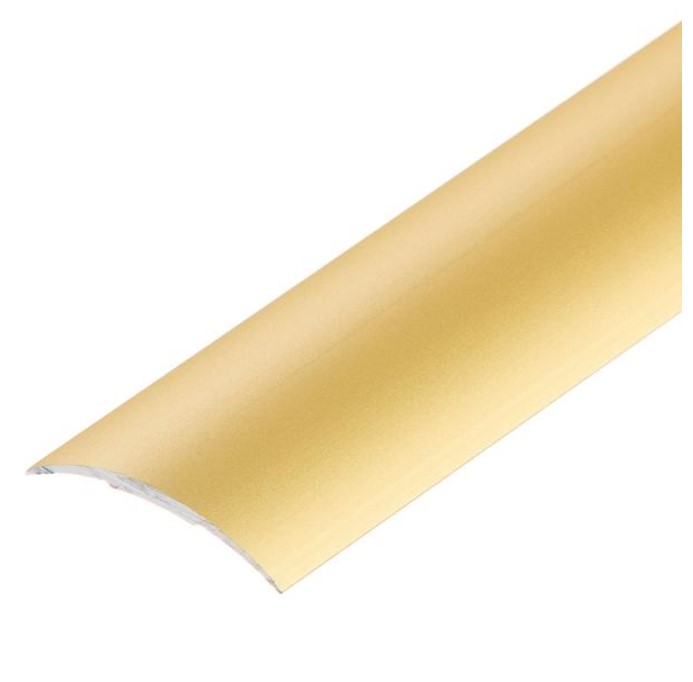 (9130227) Profil AL prechodový 30 mm, elox Zlato 02, 1,8 m, samolepiaci oblý, LPO30K Cezar