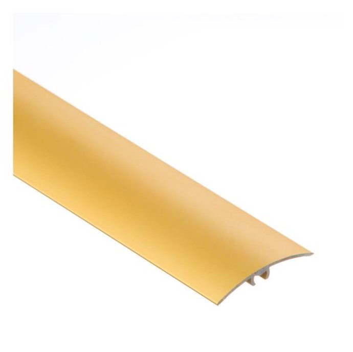 (9240227) Profil AL prechodový 40 mm, elox Zlato 02, 1,8 m, narážací oblý, LW40 Cezar
