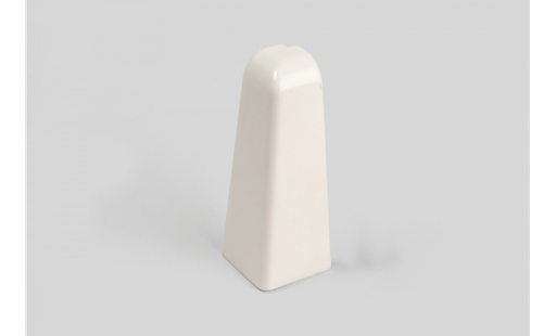 [8848] Doplnky k lištám - Egger / prvky dekorované 6 cm vonkajší roh / BIELY EG00VO (2 ks)