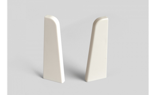 [8849] Doplnky k lištám - Egger / prvky dekorované 6 cm ukončenie ľavé + pravé / BIELY EG00LP (2 ks)