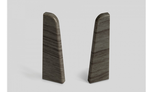 [8857] Doplnky k lištám - Egger / prvky dekorované 6 cm ukončenie ľavé + pravé / DUB ANTRACIT EG02LP (2 ks)