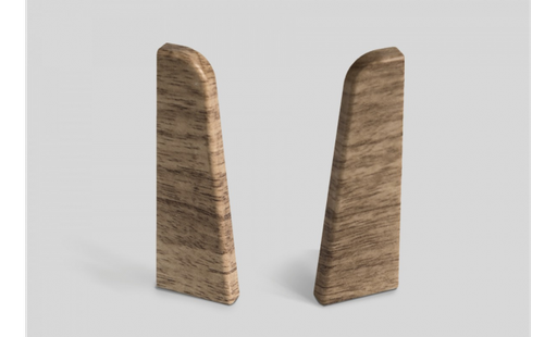 [8859] Doplnky k lištám - Egger / prvky dekorované 6 cm ukončenie ľavé + pravé / DUB BÉŽOVÝ EG03LP (2 ks)