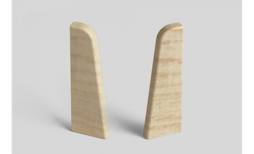 [8863] Doplnky k lištám - Egger / prvky dekorované 6 cm ukončenie ľavé + pravé / DUB KRÉMOVÝ EG04LP (2 ks)