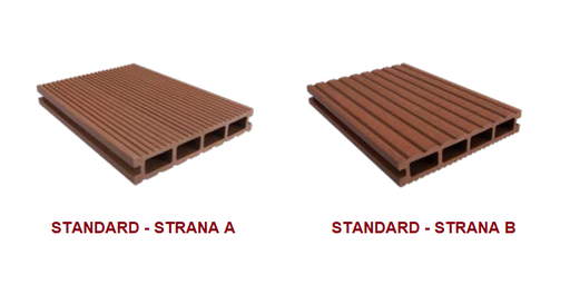 [16460/TEA2] Terasová doska Woodlook (Exteriérová) - profil STANDARD (2200mm alebo 4000m)