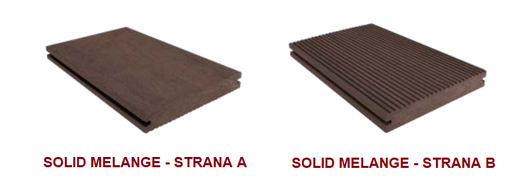 [16487/MAH] Terasová doska Woodlook (Exteriérová) - profil SOLID MELANGE (4000mm)