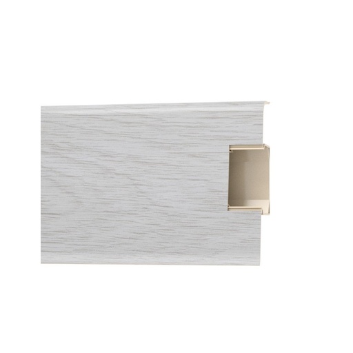 [9646] Soklová lišta - PVC / Arbiton LARS 25 snežný jaseň