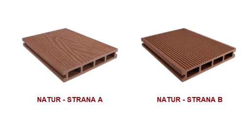 [18392/MAH] Terasová doska Woodlook (Exteriérová) - profil NATUR (2200mm alebo 4000mm)