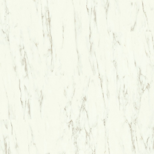 [9950] Kompozitná podlaha - QUICK STEP / Alpha Vinyl stredné dlaždice 5/33 4Vaq AQ / MRAMOR BIELY CARRARSKÝ AVMT40136