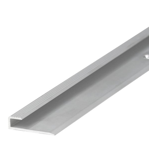 [18396] (9870127) Profil AL ukončovací "U" 5,1 mm, elox Striebro 01, 2,7 m, skrutkovací k vinylom hr. 5 mm, P.L5LVT Cezar