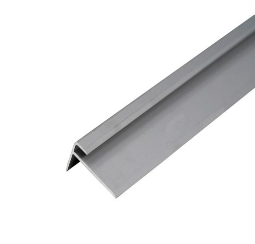 [18398] (9810127) Profil AL schodový "F" 3 mm, elox Striebro 01, 2,7 m, skrutkovací k vinylom hr. 3 mm, CL3LVT Cezar