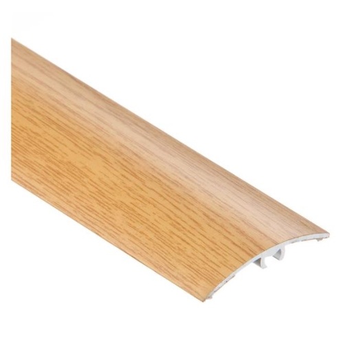 [18446] (9241927) Profil AL prechodový 40 mm, fólia Dub ušľachtilý 19, 2,7 m, narážací oblý, LW40 Cezar