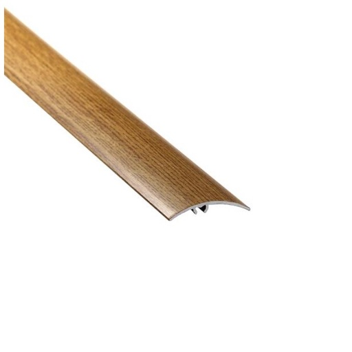 [18472] (9252127) Profil AL prechodový 50 mm, fólia Dub zlatý 21, 2,7 m, narážací oblý, LW50 Cezar