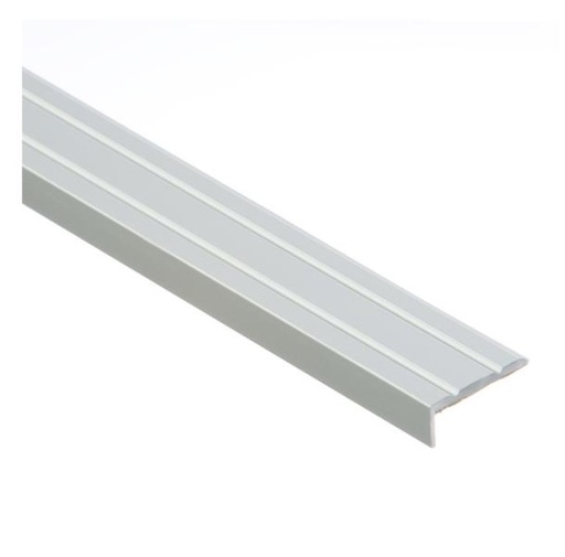 [18581] (9310127) Profil AL schodový "L" 25x10 mm, elox Striebro 01, 2,7 m, samolepiaci, LSW10K Cezar