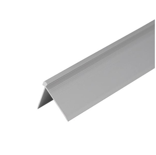 [18632] (9830127) Profil AL schodový hríbikový 3 mm, elox Striebro 01, 2,7 m, skrutkovací k vinylom hr. 3 mm, Z3LVT Cezar (38x25 mm)