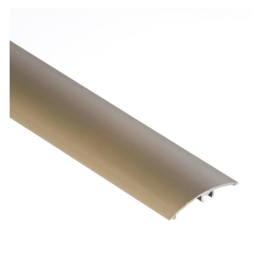 [21084] (9240327) Profil AL prechodový 40 mm, elox Šampaň 03, 1,8 m, narážací oblý, LW40 Cezar