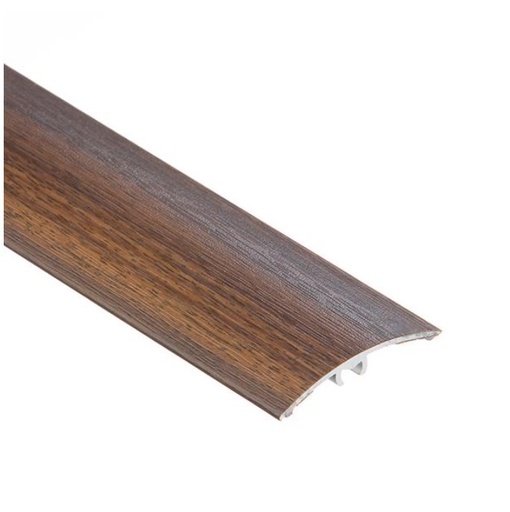 [21204] (9252427) Profil AL prechodový 50 mm, fólia Teak 24, 1,8 m, narážací oblý, LW50 Cezar